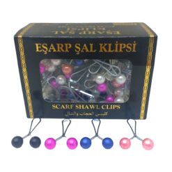 RENKLİ 100 PARÇA  EŞARP BAŞÖRTÜ - ŞAL KLİPSİ