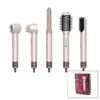 ROSE GOLD AİR BRUSH 5İN1=BUKLE-HACİMLE-DÜZLEŞTİR-2-FIRÇA SAÇ KURUTMA - ŞEKİL MAKİNESİ 1300W3-KDM.HIZ - DERECE SHD-1729