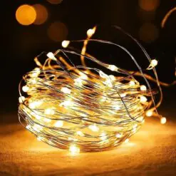 Sarı Peri LED Flaşlı Işık – 3 Metre Dekoratif Oda ve Organizasyon Aydınlatması