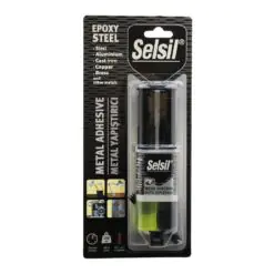 SELSİL EPOXY STEEL METAL ŞIRINGA EPOKSİ YAPIŞTIRICI 28GR. METAL - ÇELİK - ALÜMİNYUM - AHŞAP - PLASTİK