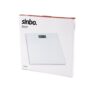 SİNBO SBS-4451 DİJİTAL - PİLLİ BEYAZ CAM BANYO BASKÜL TERAZİ TARTI LCD EKRAN 180KG/100GR 26X26CM
