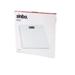 SİNBO SBS-4451 DİJİTAL - PİLLİ BEYAZ CAM BANYO BASKÜL TERAZİ TARTI LCD EKRAN 180KG/100GR 26X26CM