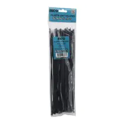 SİYAH   3.6X300MM  PLASTİK CIRT KELEPÇE  100PCS