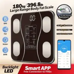 Siyah Akıllı Dijital Baskül FS-550