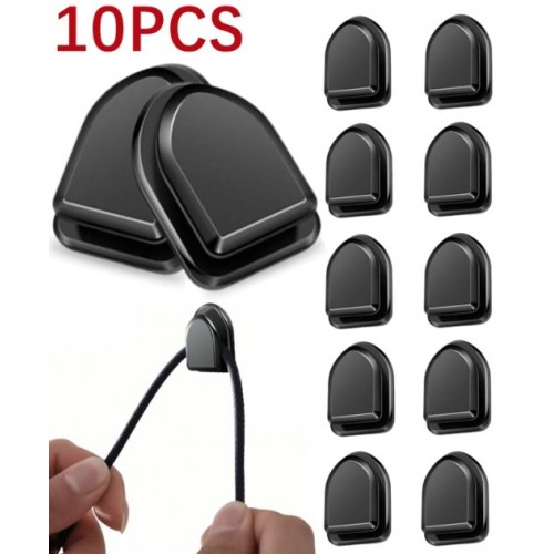 Siyah Çok Amaçlı Yapışkanlı Kanca 10 lu