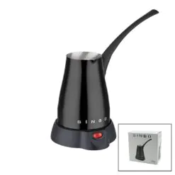 SİYAH ELEKTİRKLİ CEZVE TÜRK KAHVE MAKİNESİ 5 FİNCAN - 400ML HAZNE PASLANMAZ ÇELİK 360 DERECE DÖNEBİLME SCM-2960