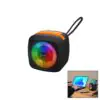 SİYAH KABLOSUZ HOPARLÖR - SPEAKER TAŞINABİLİR IŞIKLI USB ŞARJLI BT - TF CARD 10 MT MENZİL 1200mAH PİL - 5W