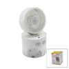 SU SPREYLİ  KATLANIR BAŞLIK - 90 DERECE IŞIKLI USB MİNİ FAN ÇAP=11.2CM - Y:13.5-20.5CM 3 KADEME HIZ  350ML