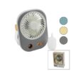 SU SPREYLİ USB MİNİ FAN 15.5X12CM MASA ÜSTÜ USB ŞARJLI 2İN1 KULP=TAŞIMA - DURUŞ 3 KADEME HIZ BJJ-566