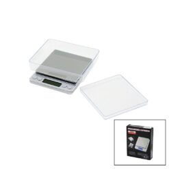 SUPERIOR MINI I-2000 3000GR/0.1GR MİNİ=10.5X13CM HASSAS TARTI - TERAZİ ŞEFFAF PLS.KAPAK  PİLLİ