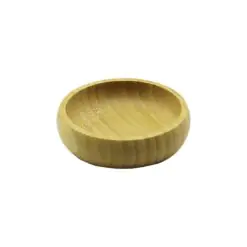 TEKLİ - MİNİ=8.5CM AHŞAP BAMBU ÇEREZLİK - LOKUMLUK KASE