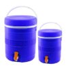 TOROS  2Lİ SET=14+6LT   YUVARLAK   TERMOS   MAVİ PLASTİK  MUSLUKLU - TAŞIMA KULPLU BRKT-501575