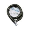 TÜP ANAHTARLI METAL KAFA ÇELİK MOTOR - BİSİKLET KİLİT SİLİNDİRİK SPİRAL KİLİT SİYAH KILIF 22MM X 100CM