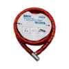 TÜP ANAHTARLI METAL KAFA ÇELİK MOTOR - BİSİKLET KİLİT SİLİNDİRİK SPİRAL KİLİT KIRMIZI KILIF22MM X 200CM