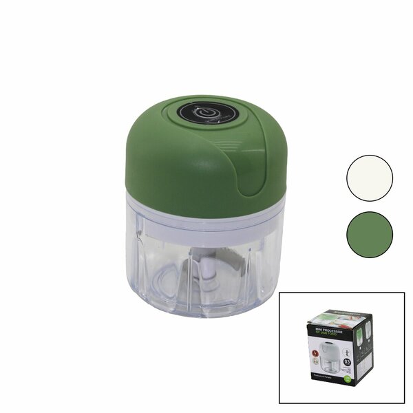 USB MİNİ FOOD PROCESSOR USB ŞARJLI MİNİ 3 BIÇAK BLENDER RONDO DOĞRAYICI 250ML - 45W
