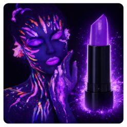 UV Neon Mor Ruj – Karanlıkta Parlayan Makyaj Boyası