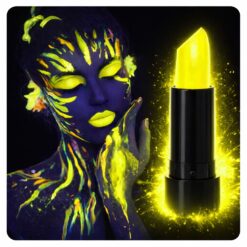 UV Neon Sarı Ruj – Karanlıkta Parlayan Makyaj Boyası