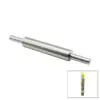 VOCEN ROLLİNG PİN ÇELİK METAL MERDANE - HAMUR RULOSU MERDANE: 25CM - SAP: 2X9CM =T.UZUNLUK:43CM