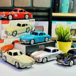 WS-300SL Klasik Benz Model 10W Bluetooth Hoparlör Fm Radyo USB