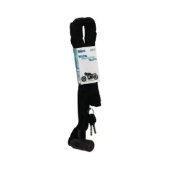 ZİNCİRLİ ANAHTARLI  MOTOR - BİSİKLET KİLİT BEZ KILIFLI AÇ-KAPA KİLİT KAPAK 150CM