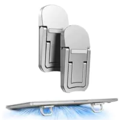 1 Çift Yapışkanlı Katlanabilir Laptop Standı – Mini Notebook Yükseltici, Taşınabilir Kaymaz Laptop Ayağı