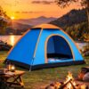 3 Kişilik Yarı Otomatik Kurulum Kamp Çadırı – Suya Dayanıklı, Taşıma Çantalı Outdoor Aile Çadırı, Piknik, Plaj ve Doğa 200x150x110 cm