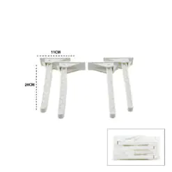 4 ADET BEYAZ SOFRA AYAK KOMPLE PLASTİK 20CM AÇ KAPA