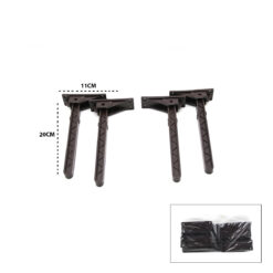 4 ADET KAHVERENGİ SOFRA AYAK KOMPLE PLASTİK 20CM AÇ KAPA