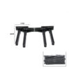 4 ADET SİYAH SOFRA AYAK KOMPLE PLASTİK 20CM AÇ KAPA