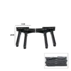 4 ADET SİYAH SOFRA AYAK KOMPLE PLASTİK 20CM AÇ KAPA