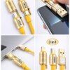 4in1 Hızlı Şarj Ve Data Kablosu Type-c / Lightning / Micro Usb PL-8631