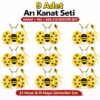 9’lu Arı Kostüm Seti – Kanat Taç Asa