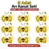 9’lu Arı Kostüm Seti – Kanat Taç Asa