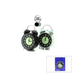 ALARM CLOCK NO-847 YUVARLAK MASA ÇALAR SAAT METAL KASA RENKLİ PİLLİ - IŞIKLI - FOSFORLU ÇAP: 11CM BGC-37 HERHANGİ BİR RENK GÖNDERİLİR