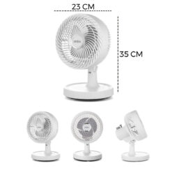 BEYAZ 12 INC EV - OFİS KOMPAKT - SESSİZ - İKİ KADEME MASAÜSTÜ VANTİLATÖR SF-7703