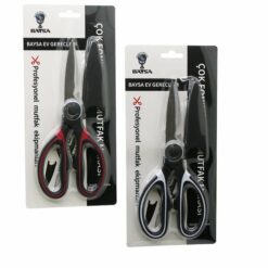 ÇOK AMAÇLI 4IN1 MUTFAK MAKASI 20CM -KIRACAK - AÇACAK- KESİCİ - MAKAS - (MAKAS AĞZI PLASTİK KILIF KAPAK)