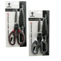 ÇOK AMAÇLI 4IN1 MUTFAK MAKASI 20CM -KIRACAK - AÇACAK- KESİCİ - MAKAS - (MAKAS AĞZI PLASTİK KILIF KAPAK)