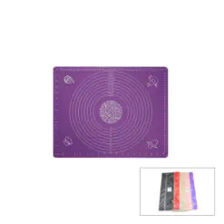 DİKDÖRTGEN 45X65CM RENKLİ SİLİKON HAMUR MATI ÖLÇEK ÇİZİMLİ 220GR HERHANGİ BİR RENK GÖNDERİLİR