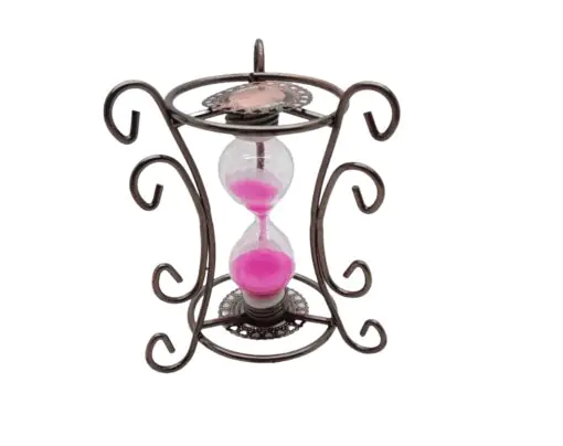 METAL STANDLI CAM KUM SAATİ