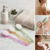 Plastik Saplı Vücut Temizleme Fırçası - Çok Amaçlı Sırt ve Vücut İçin Banyo ve Duş Kese Aparatı