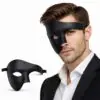 Siyah Yarım Erkek Maske – Phantom Parti &amp;amp; Balo Maskesi