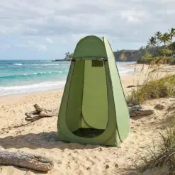 Tek Kişilik Yarı Otomatik Portatif Giyinme Kabini Çadırı – Plaj, Kamp, Duş ve Soyunma Kabini Outdoor Çadır 120x120x190 cm