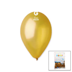 GM-110-39 METALİK - ALTIN BALON 11'' - 28CM - 100 PARÇA