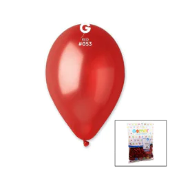 GM-110-53 METALİK - KIRMIZI BALON 11'' - 28CM - 100 PARÇA