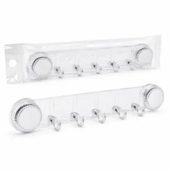 10 ADET PLASTİK POŞETLİ 5 KOLLU - VAKUMLU DELUX ASKISI YAPIŞKANLI 38.5CM - 5CM