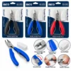 12 ADET LUX METAL TIRNAK ET PENSİ PEDİKÜR MANİKÜR MAKASI PLASTİK KORUMA BAŞLIK - PLASTİK SAP PENSE MODELİ