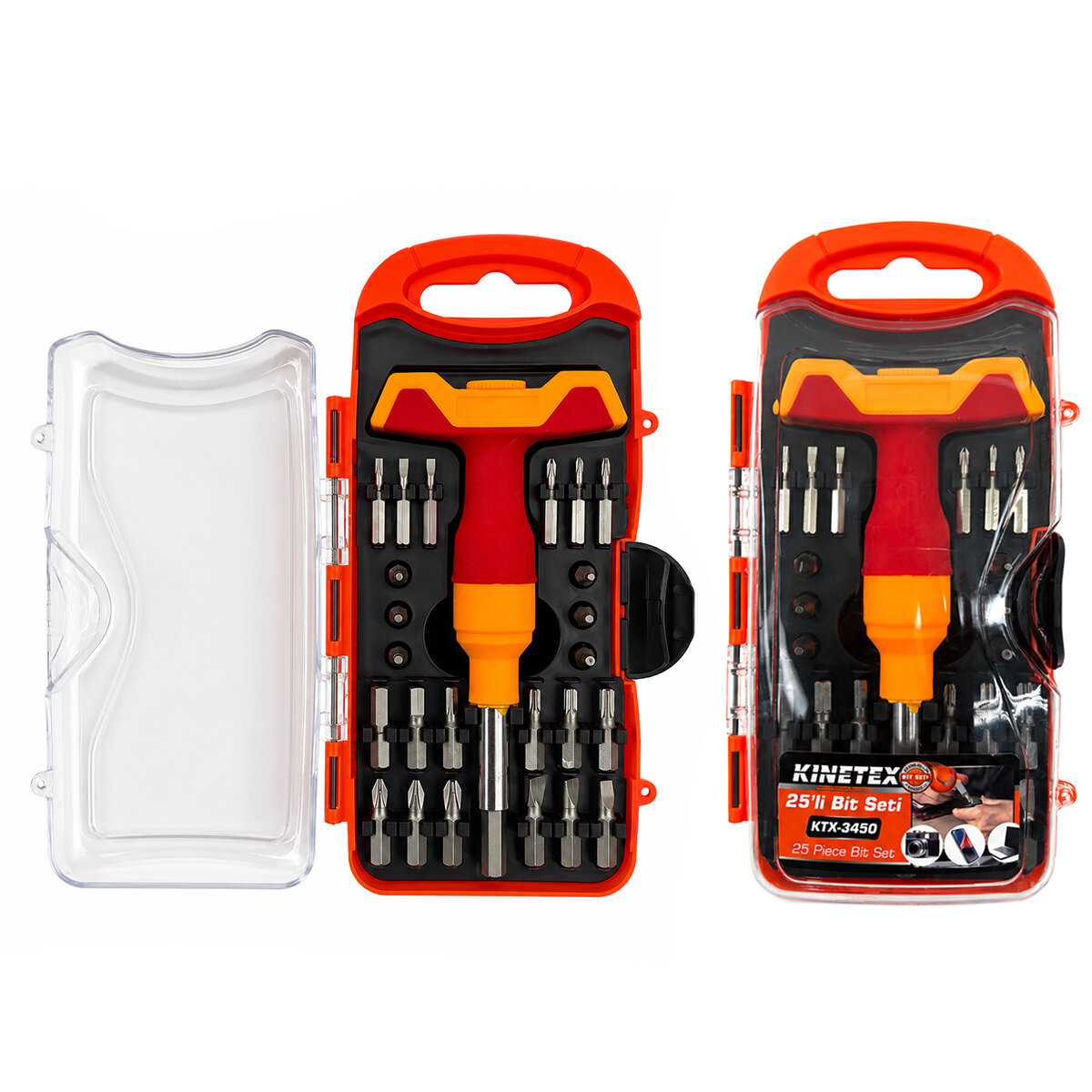 25PCS SAATÇİ - TELEFONCU BİTS TORNAVİDA UÇ BİTS SETİ KTX-3450