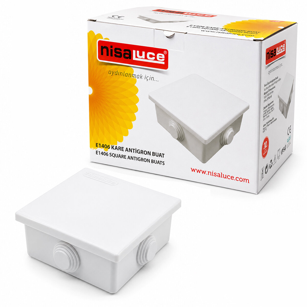 30 ADET IP40 ANTİGRON KARE BUAT