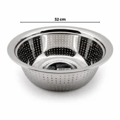 32CM KULPSUZ PASLANMAZ METAL SEPET SÜZGEÇ