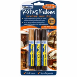 3PCS MOBİLYA RÖTUŞ KALEM SET AÇIK - ORTA - KOYU KAHVERENGİ